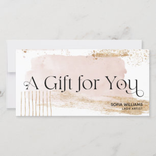 Modern Abstract Certificate Gift Card