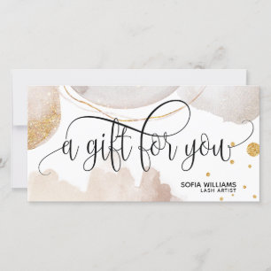 Modern abstract Certificate Gift Card