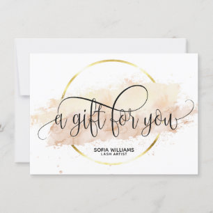 Modern abstract Certificate Gift Card