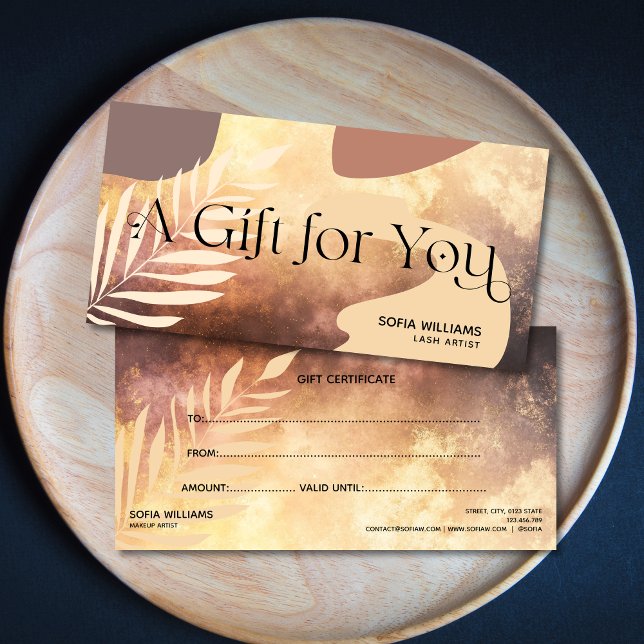 Modern abstract Certificate Gift Card (Creator Uploaded)