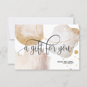 Modern abstract Certificate Gift Card