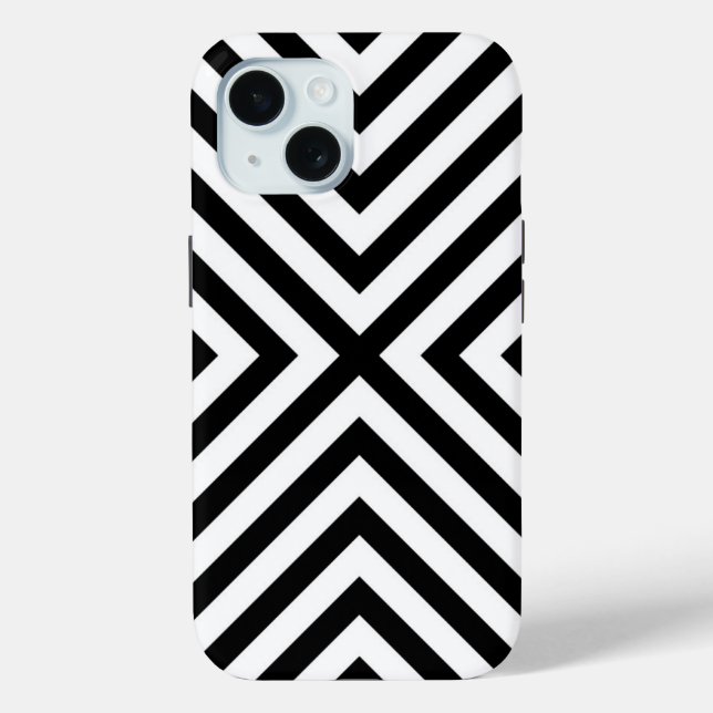 Modern Abstract Chevron Pattern Case-Mate iPhone Case (Back)