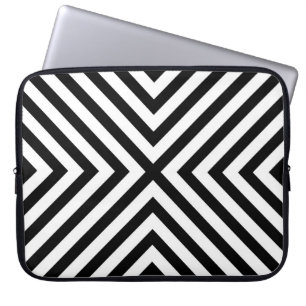 Modern Abstract Chevron Pattern Laptop Sleeve
