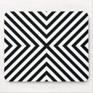 Modern Abstract Chevron Pattern Mouse Mat