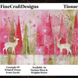 Modern Abstract Christmas Landscape EP5 Decoupage  Tissue Paper