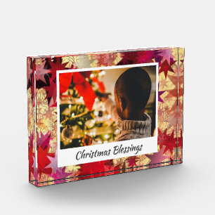 Modern Abstract CHRISTMAS STARS Photo Block