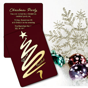 Modern Abstract Christmas Tree Holiday