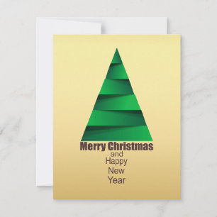 Modern Abstract Christmas Tree Invitation
