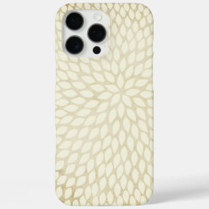 Modern Abstract Chrysanthemum Floral Pattern iPhone 16 Pro Max Case