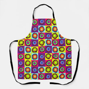 Modern Abstract Circles Pattern Apron