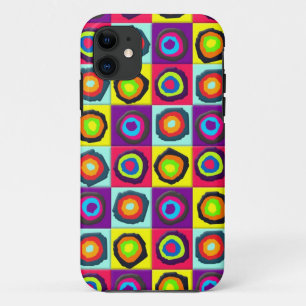 Modern Abstract Circles Pattern iPhone 11 Case