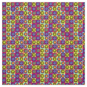 Modern Abstract Circles Pattern Fabric