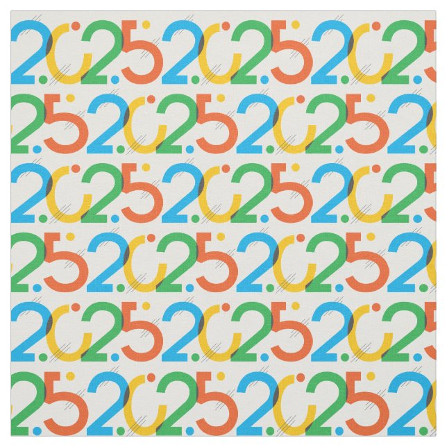 Modern Abstract Class of 2025 Fabric (Swatch)