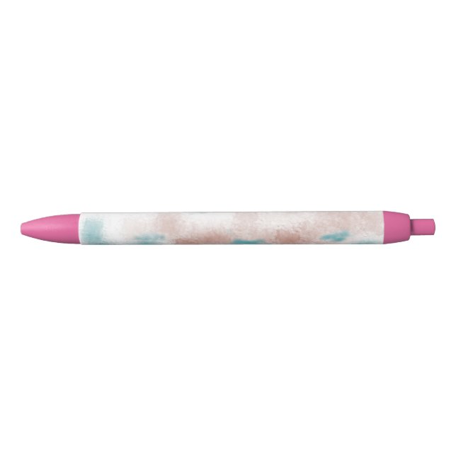 Modern Abstract Clouds  Blue Ink Pen (Front)