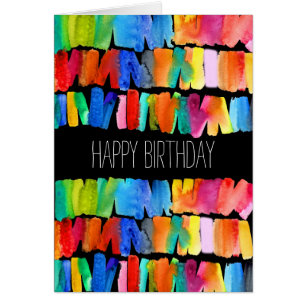 Modern abstract color riot crazy colors