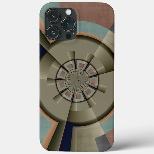 Modern Abstract Colour Harmony Fractal Art Graphic Case-Mate iPhone Case (Back)