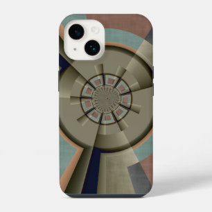 Modern Abstract Colour Harmony Fractal Art Graphic iPhone 14 Case