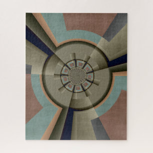 Modern Abstract Colour Harmony Fractal Art Graphic Jigsaw Puzzle