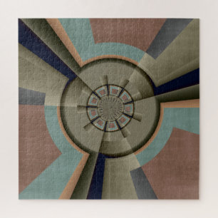 Modern Abstract Colour Harmony Fractal Art Graphic Jigsaw Puzzle