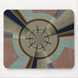 Modern Abstract Colour Harmony Fractal Art Graphic Mouse Mat