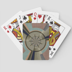 Modern Abstract Colour Harmony Fractal Art Graphic Playing Cards