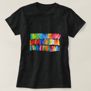 Modern abstract colour riot crazy colours T-Shirt