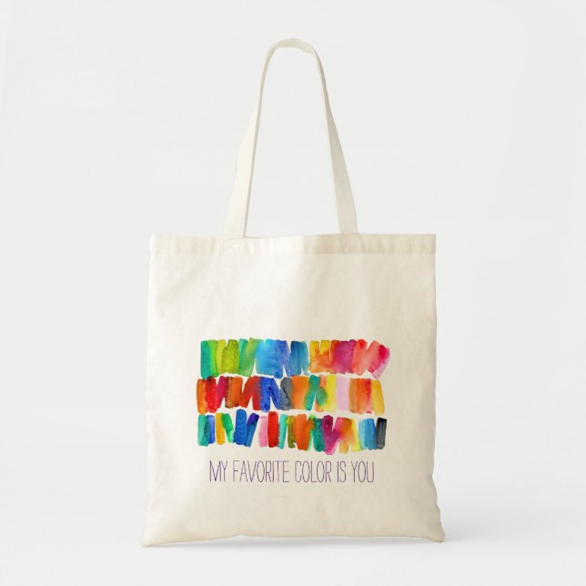 Modern abstract colour riot crazy colours tote bag (Front)