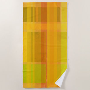 Modern Abstract   Colourful Citrus Colours Beach Towel