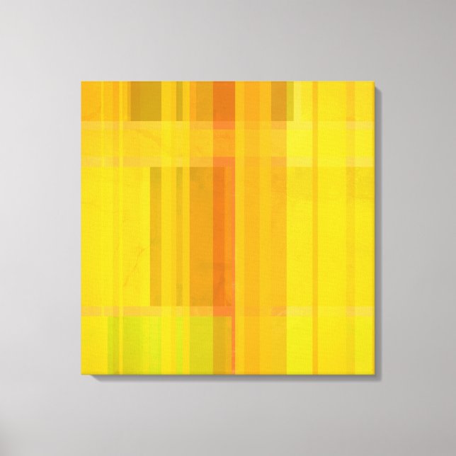 Modern Abstract | Colourful Citrus Colours Canvas Print (Front)