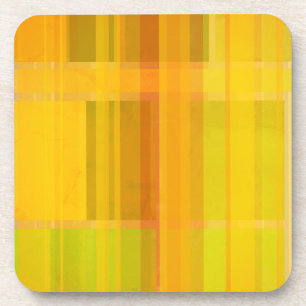 Modern Abstract   Colourful Citrus Colours Coaster