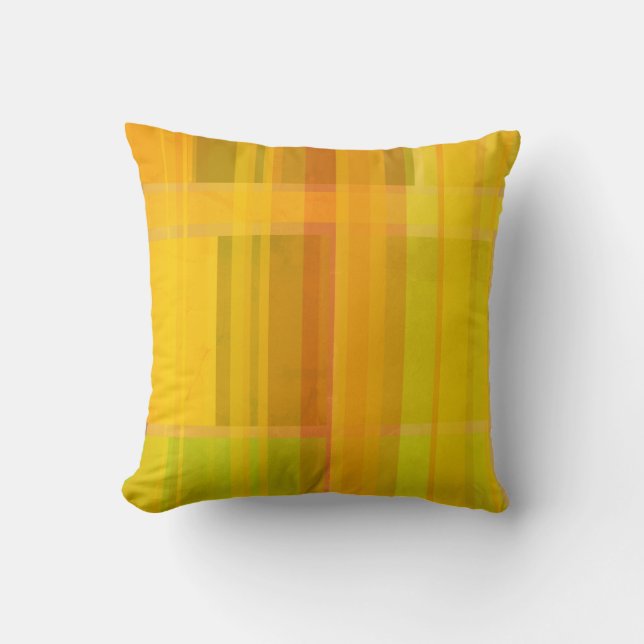 Modern Abstract | Colourful Citrus Colours Cushion (Front)
