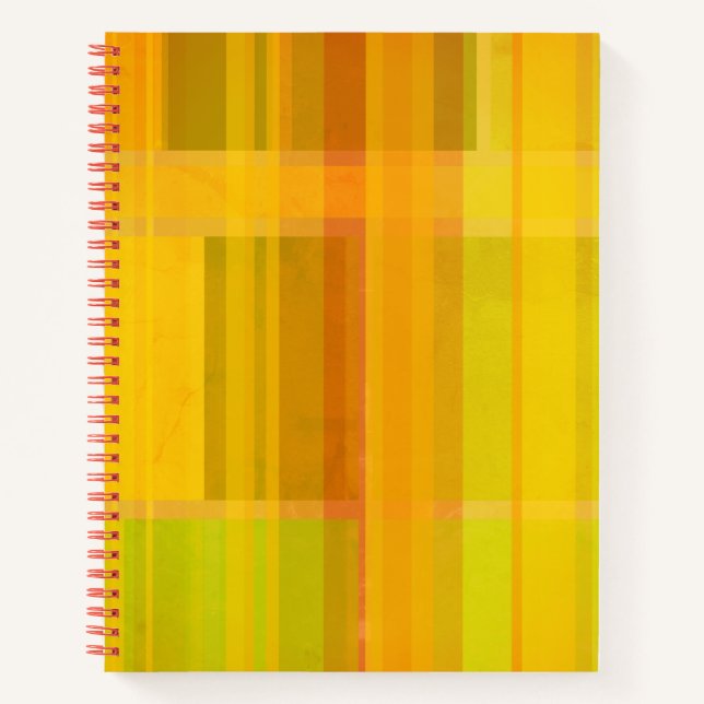 Modern Abstract | Colourful Citrus Colours Notebook (Front)