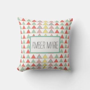 Modern Abstract Colourful Geometric Pattern Cushion