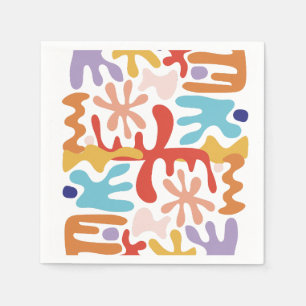 Modern Abstract Colourful Napkin