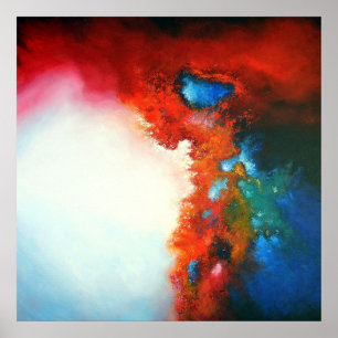 Modern Abstract Colourful Painting Poster