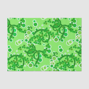 Modern Abstract Confetti Print, Lime Green Tissue Paper
