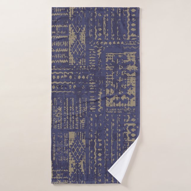 Modern abstract, contemporary surface pattern desi bath towel (Bath Towel)