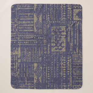 Modern abstract, contemporary surface pattern desi sherpa blanket