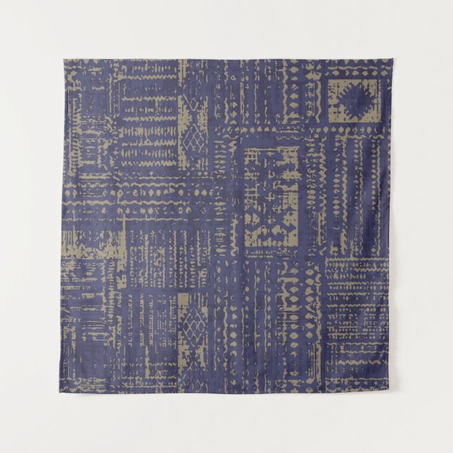 Modern abstract, contemporary surface pattern desi tapestry (Front)