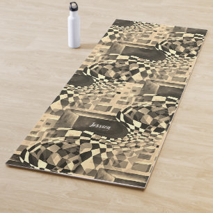 Modern Abstract Cosmopolitan Trendy Artwork Yoga Mat