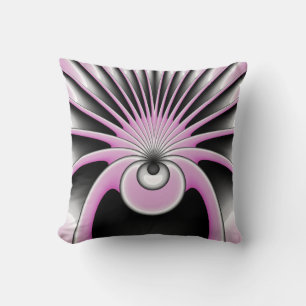 Modern Abstract Crazy Fractal Art Pattern Cushion