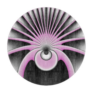 Modern Abstract Crazy Fractal Art Pattern Cutting Board