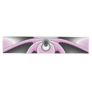 Modern Abstract Crazy Fractal Art Pattern Medium Table Runner