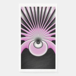 Modern Abstract Crazy Fractal Art Pattern Napkin