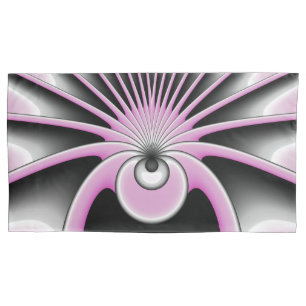 Modern Abstract Crazy Fractal Art Pattern Pillowcase