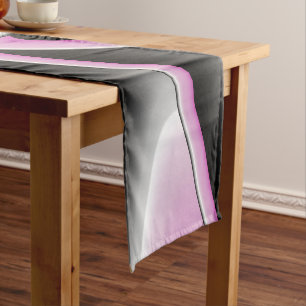 Modern Abstract Crazy Fractal Art Pattern Short Table Runner