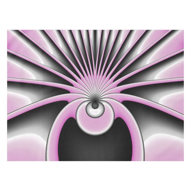 Modern Abstract Crazy Fractal Art Pattern Tablecloth (Front (Horizontal))
