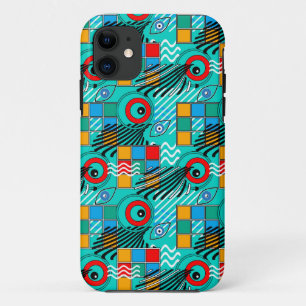 Modern abstract creative multicolored pattern iPhone 11 case