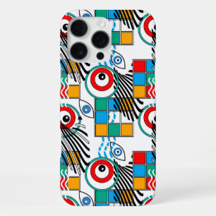 Modern abstract creative multicolored pattern iPhone 16 pro max case
