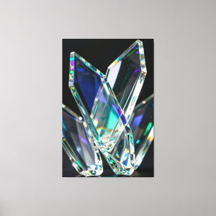 Modern Abstract Crystal Prism Art Print   Luxury G